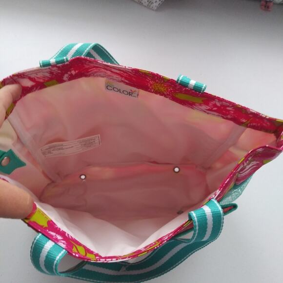 ALL FOR COLOR CADDY Aloha Paradise Lunch Tote Storage - Picture 3 of 12